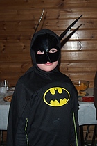Batmann deltok også på festen.  Foto/govvat: Lena Kristiansen